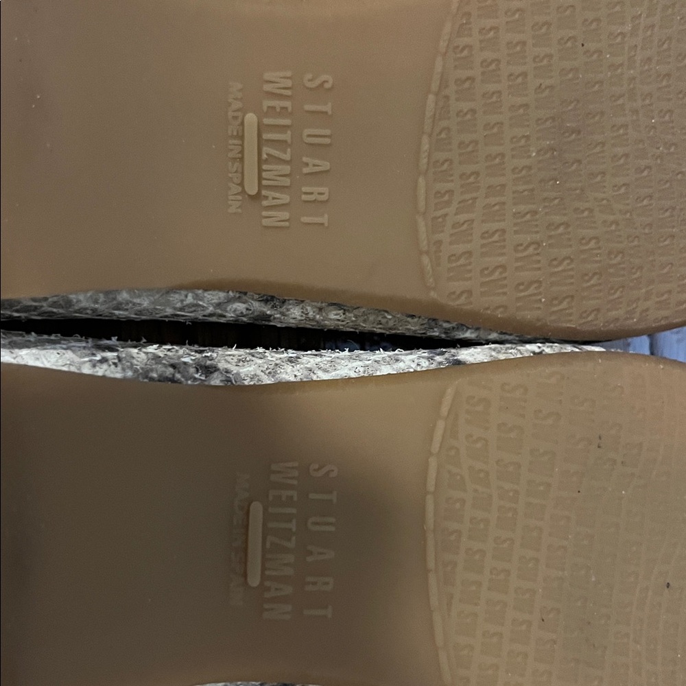 Stuart Weitzman Bambina Flats in Snakeskin - Picture 4 of 5